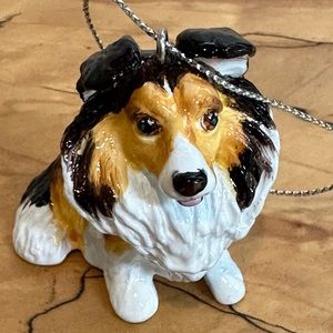 Tri Color Sheltie Ornament New